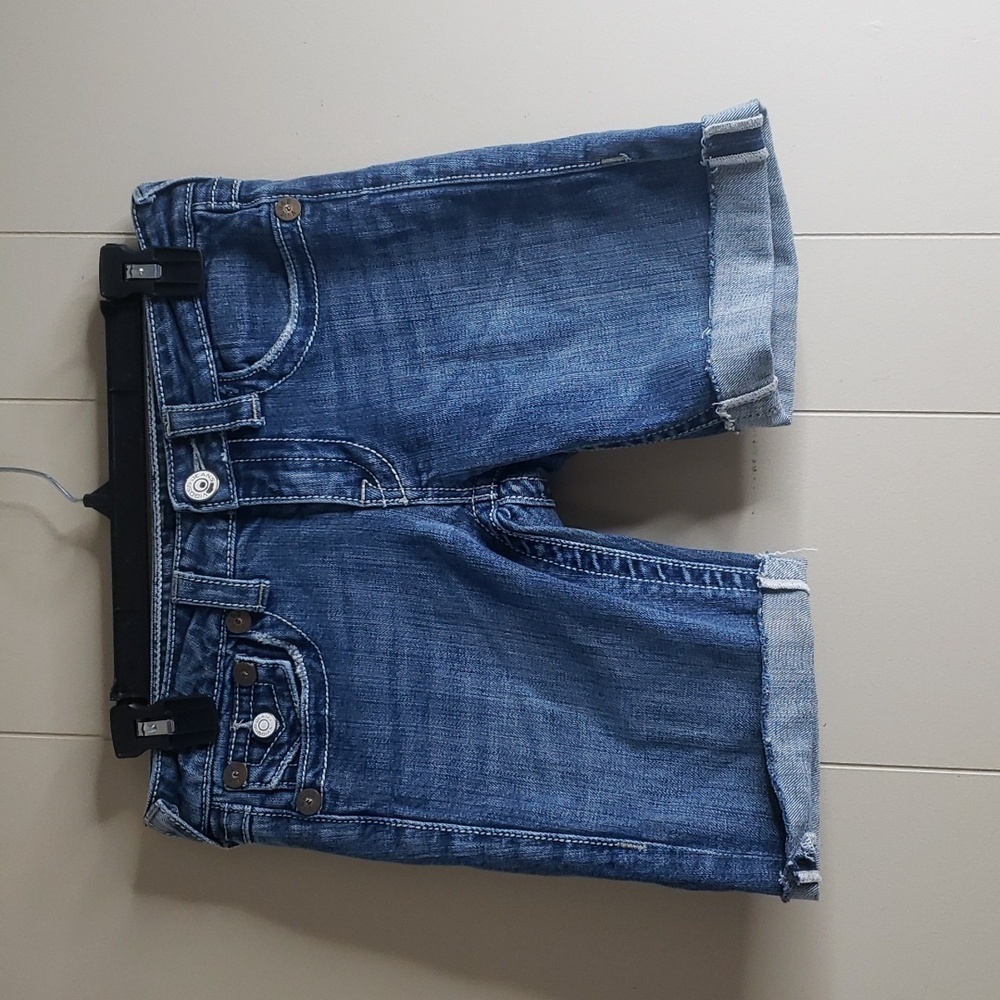 Vigoss Jeans Medium Wash Rolled Cuff Shorts - 3